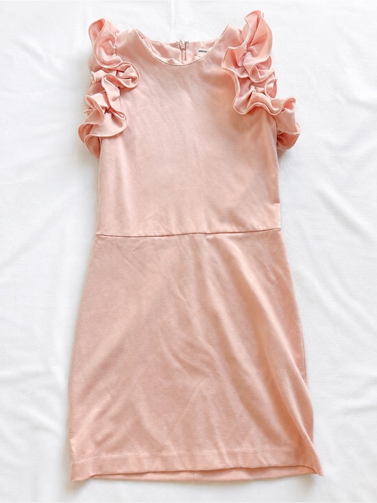 Amanda Uprichard Dresses & Skirts - Amanda Uprichard Ridgely Ruffle Sleeve Dress Size Small Wedding Guest Shower